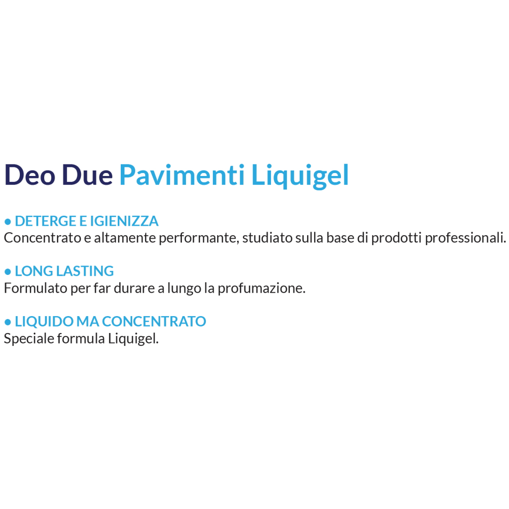 Il numero 1 del risparmio-DEO DUE DETERGENTE PER I PAVIMENTI IN FORMATO DA  750 ML OZONATO