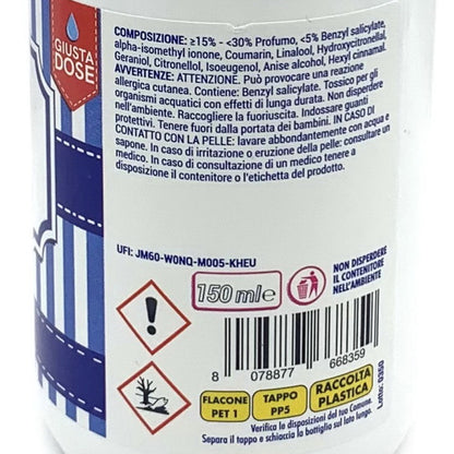 Deo Due  gocce profuma bucato  muschio  150 ml