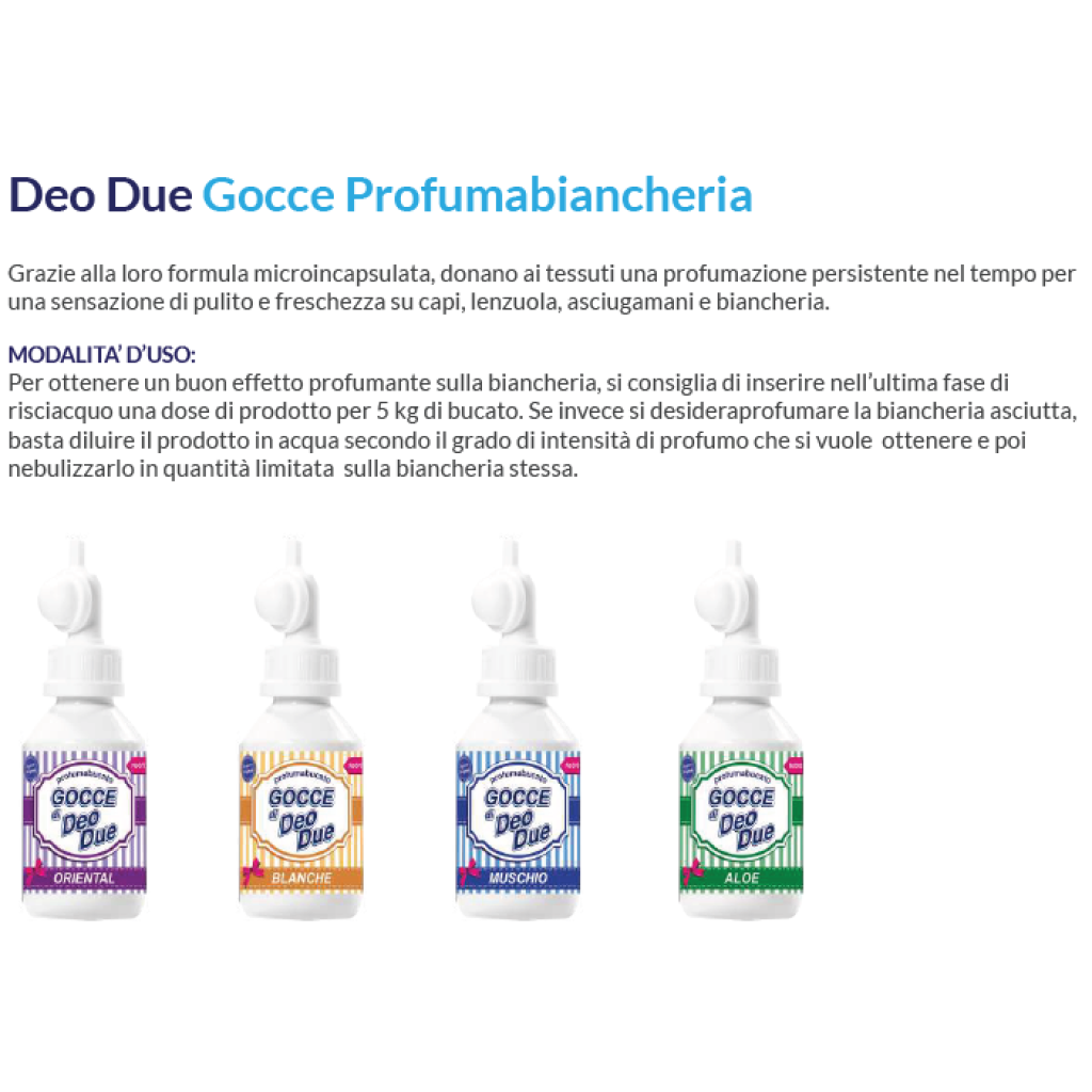 Deo Due  gocce profumabucato  aloe  150 ml