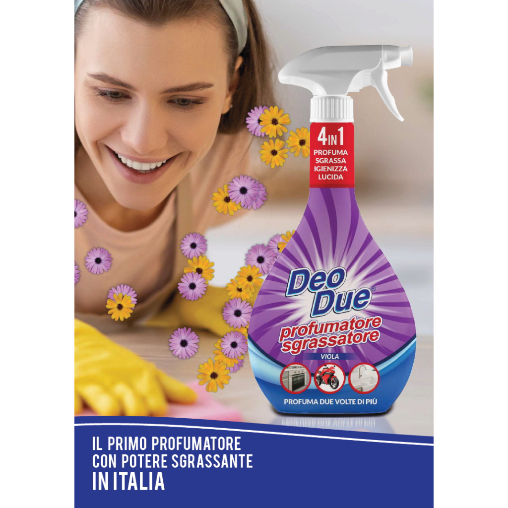 Deo Due profumatore sgrassatore azzurro 600 ml