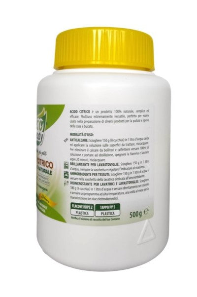 ACIDO CITRICO IN POLVERE 500 G N 2 FLACONI