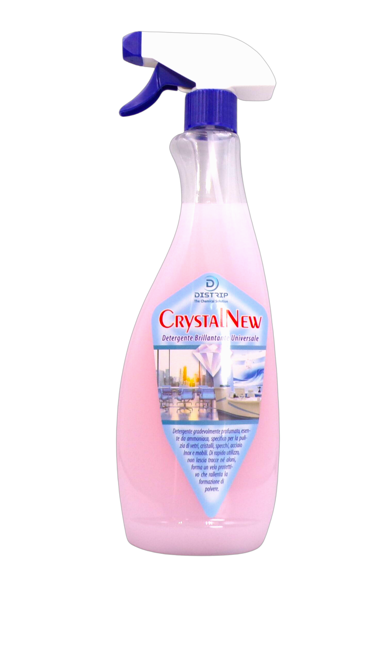 Linea multiuso Crystal new  750 ml  detergente per vetri,cristalli,mobili,acciaio,laminato