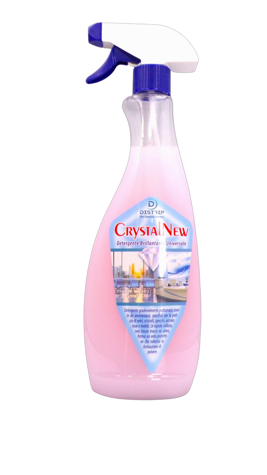 Linea multiuso Crystal new  750 ml  detergente per vetri,cristalli,mobili,acciaio,laminato