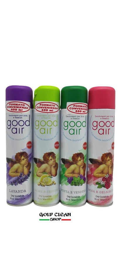 Linea deodorante spray  deodorante  a secco good air tessuti 400ml