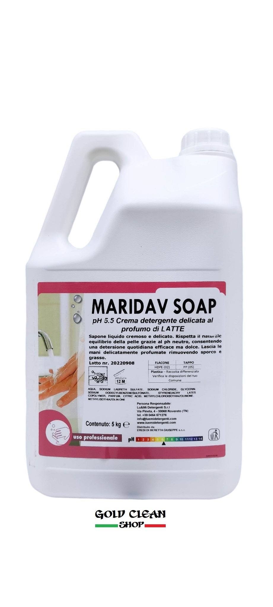 sapone crema mani 5 l