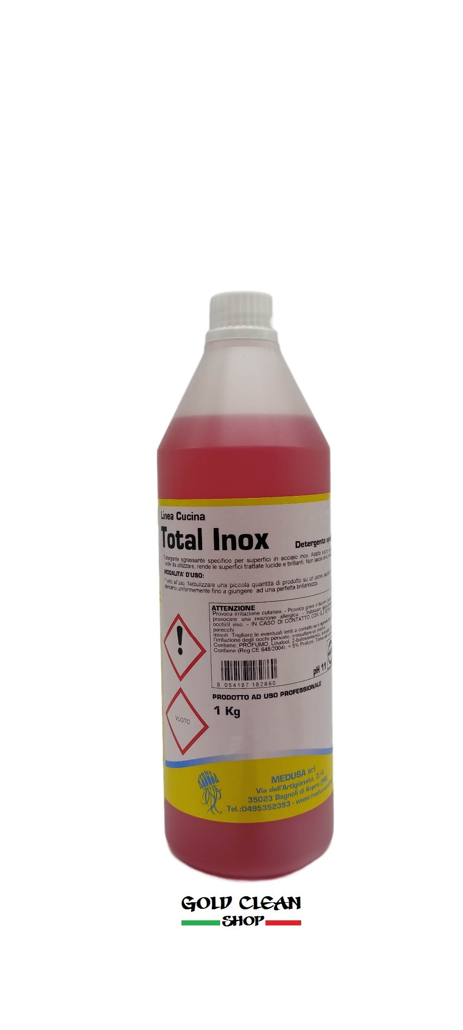 Linea acciaio Detergente total inox 1l haccp